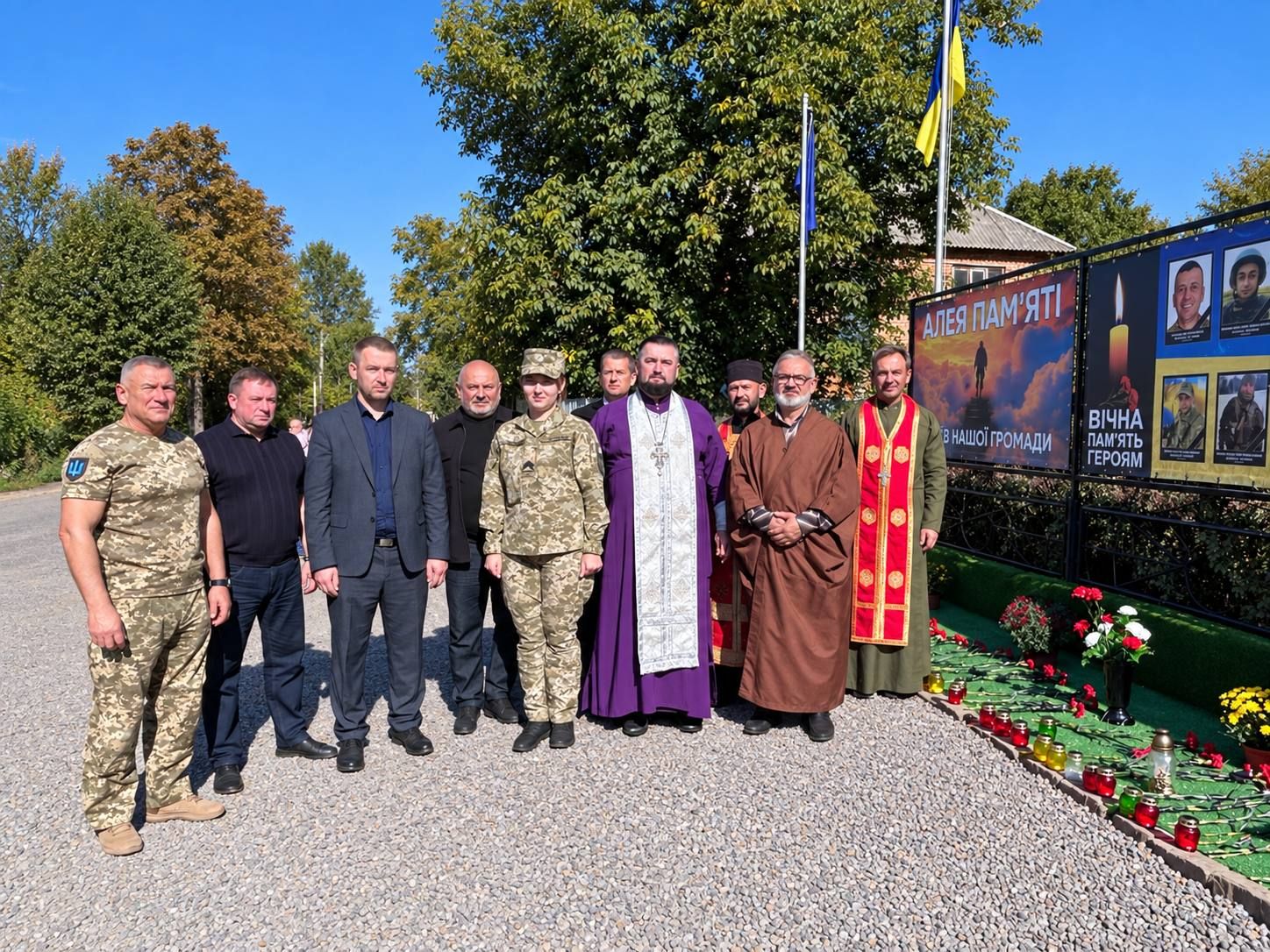 У Великолучківській громаді відкрили Алеї пам’яті Героїв